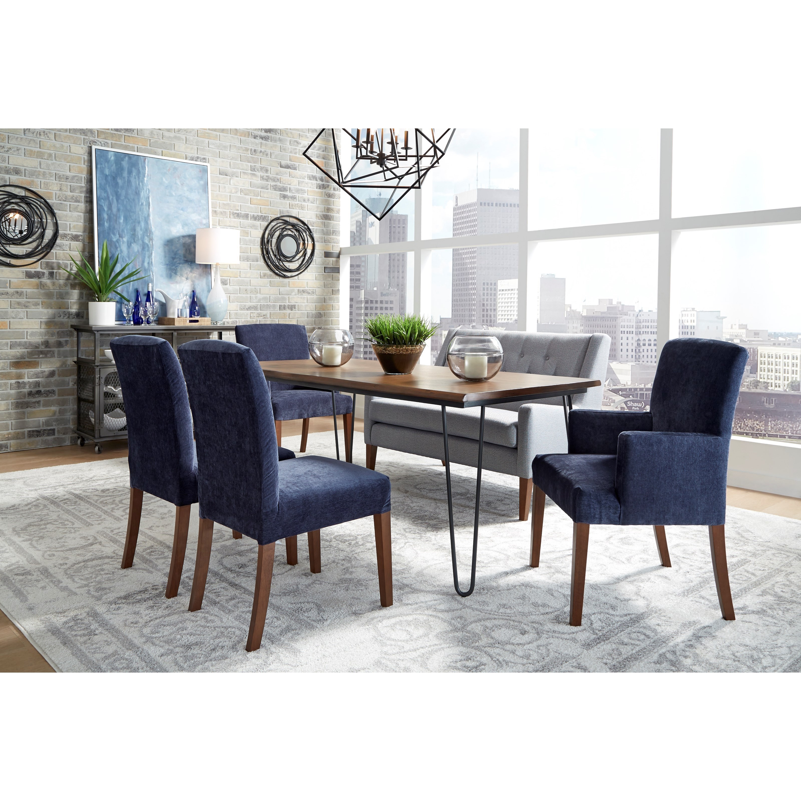 Best Home Furnishings Myer 9780DW 2 21572C Myer Upholstered Dining